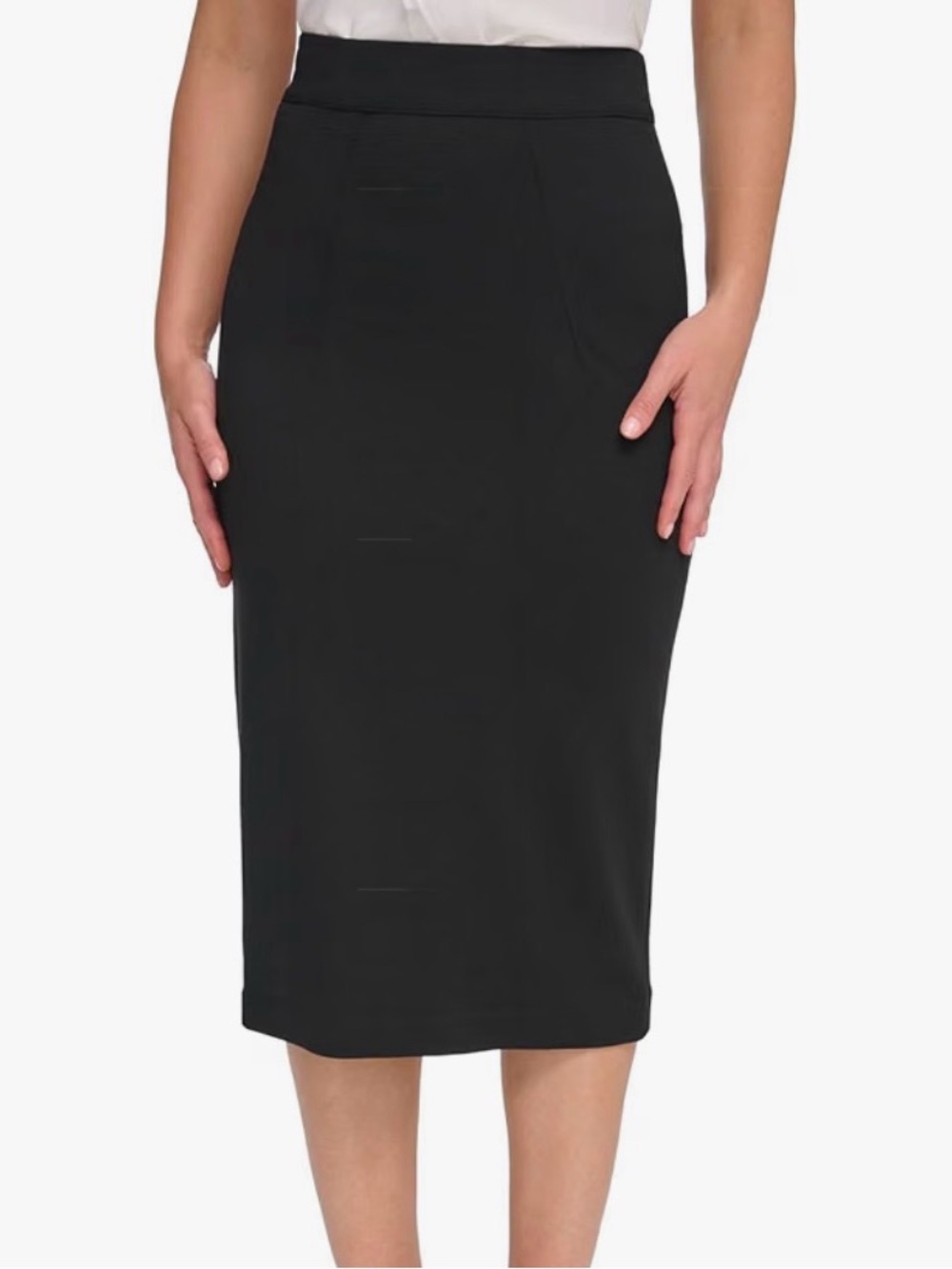 Tommy Hilfiger Black Tailored Pencil Skirt